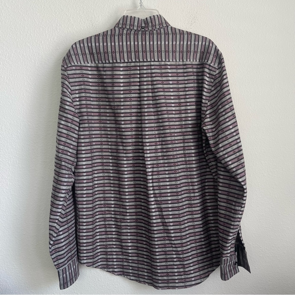 Billy Reid Button Down Long Sleeve Pattern Shirt - image 8